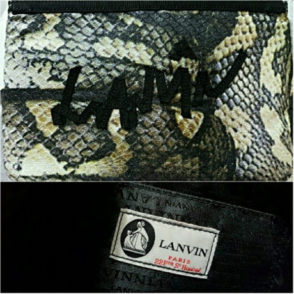 🚫SOLD🚫NWT AUTHENTIC LANVIN SOFT CLUTCH - Picture 4 of 5